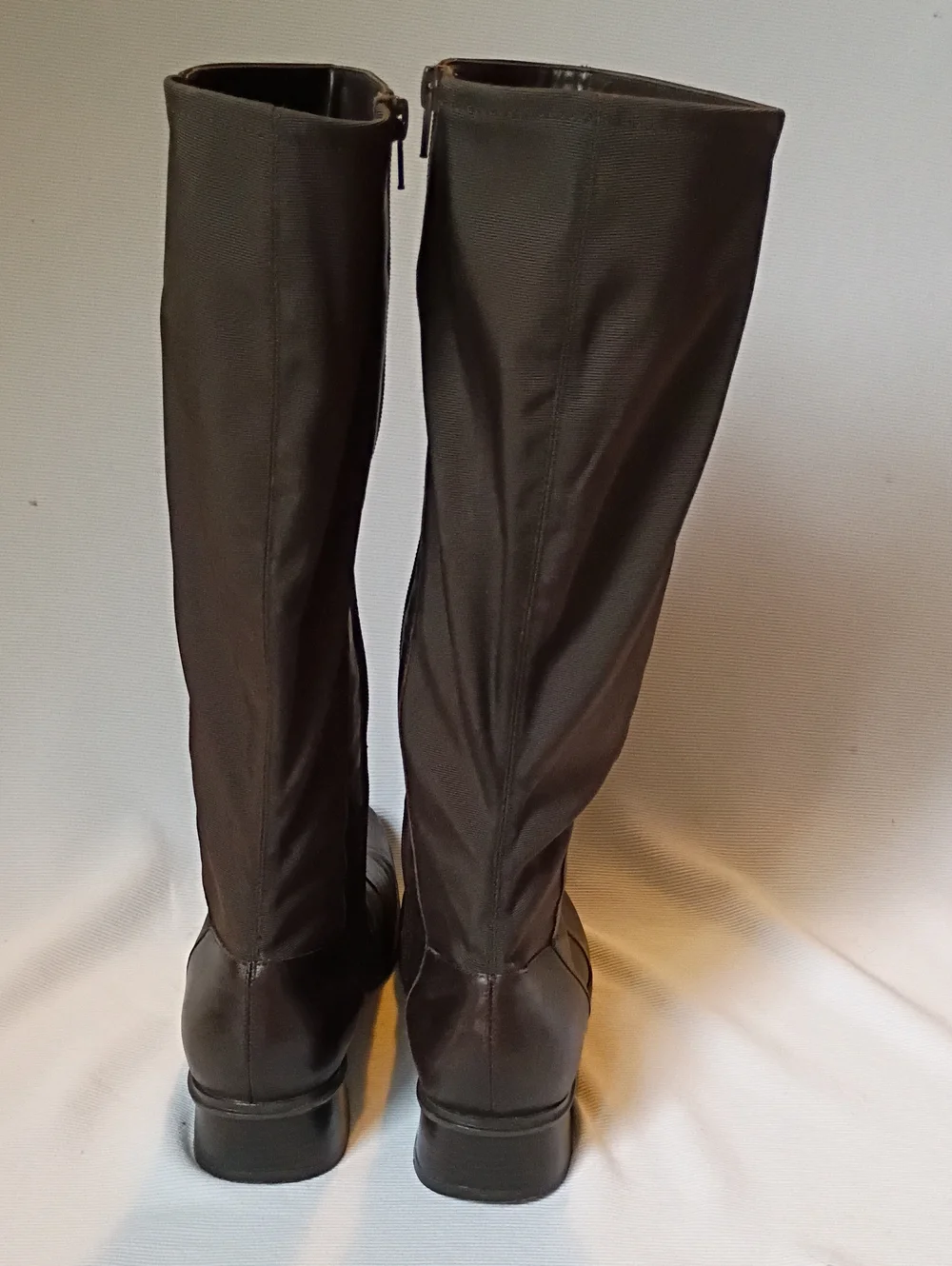 Andrew Geller Tall Dark Brown Leather Riding Boots